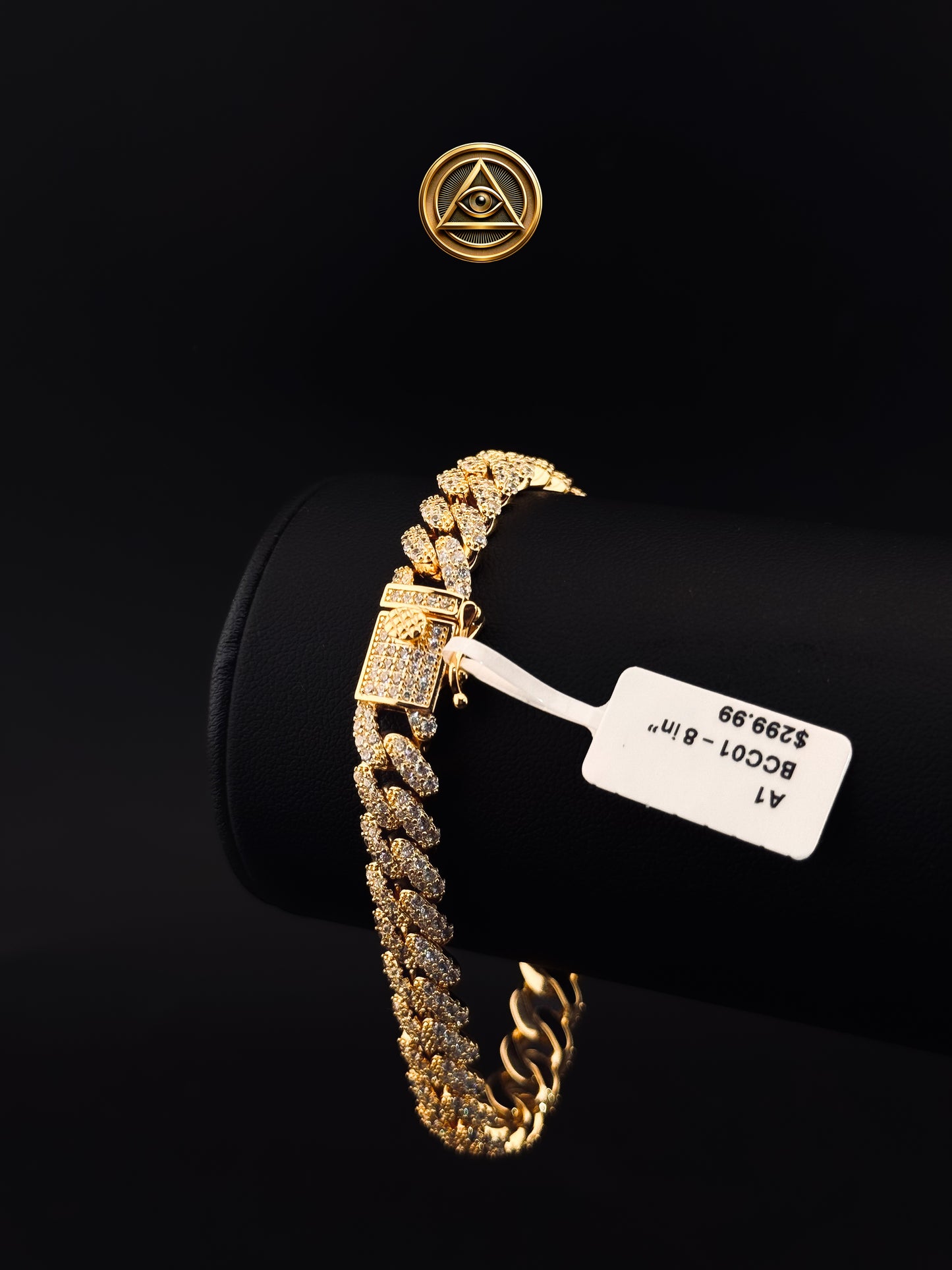 SET CUBAN ICED OUT 8MM — Cuban Link Full Pavé