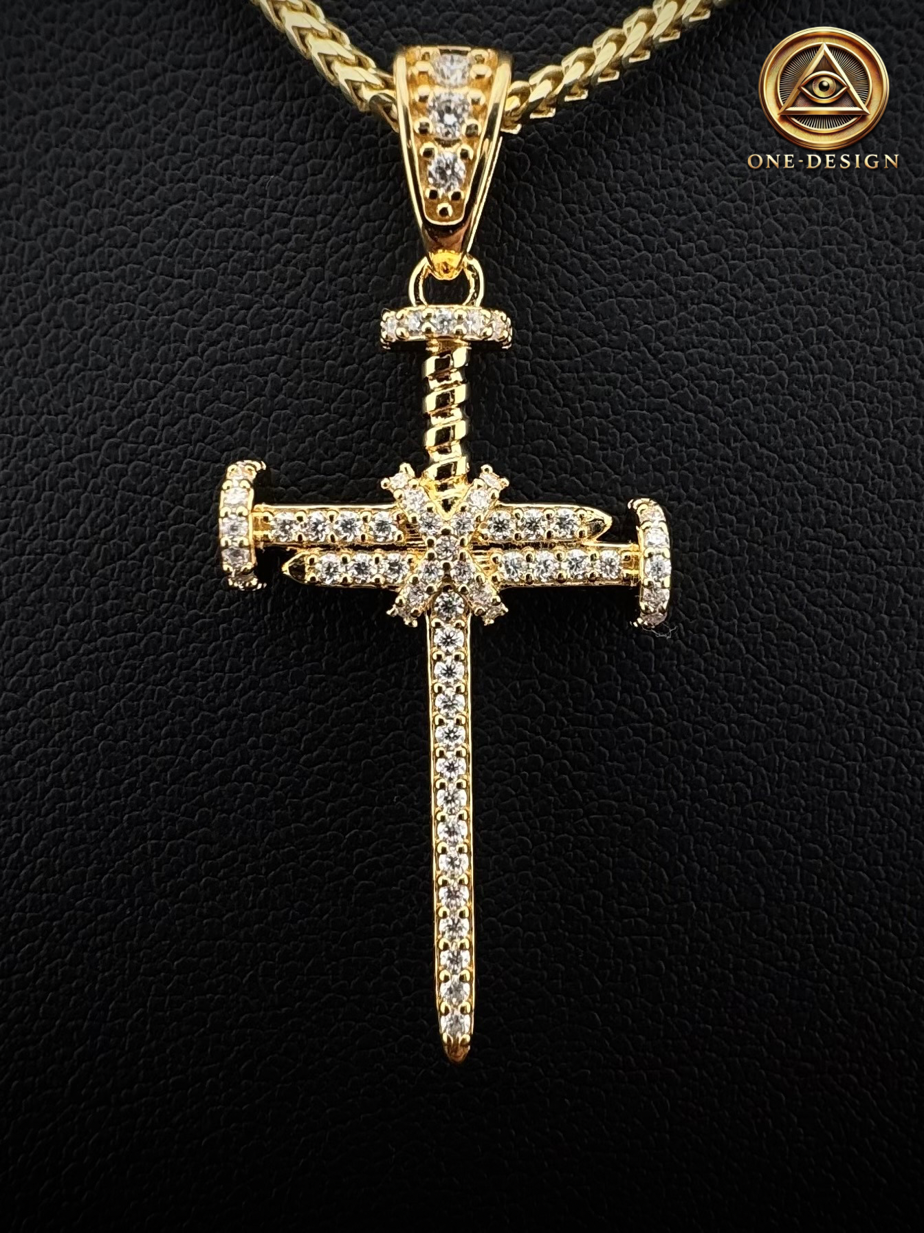 Moissanite Clove cross