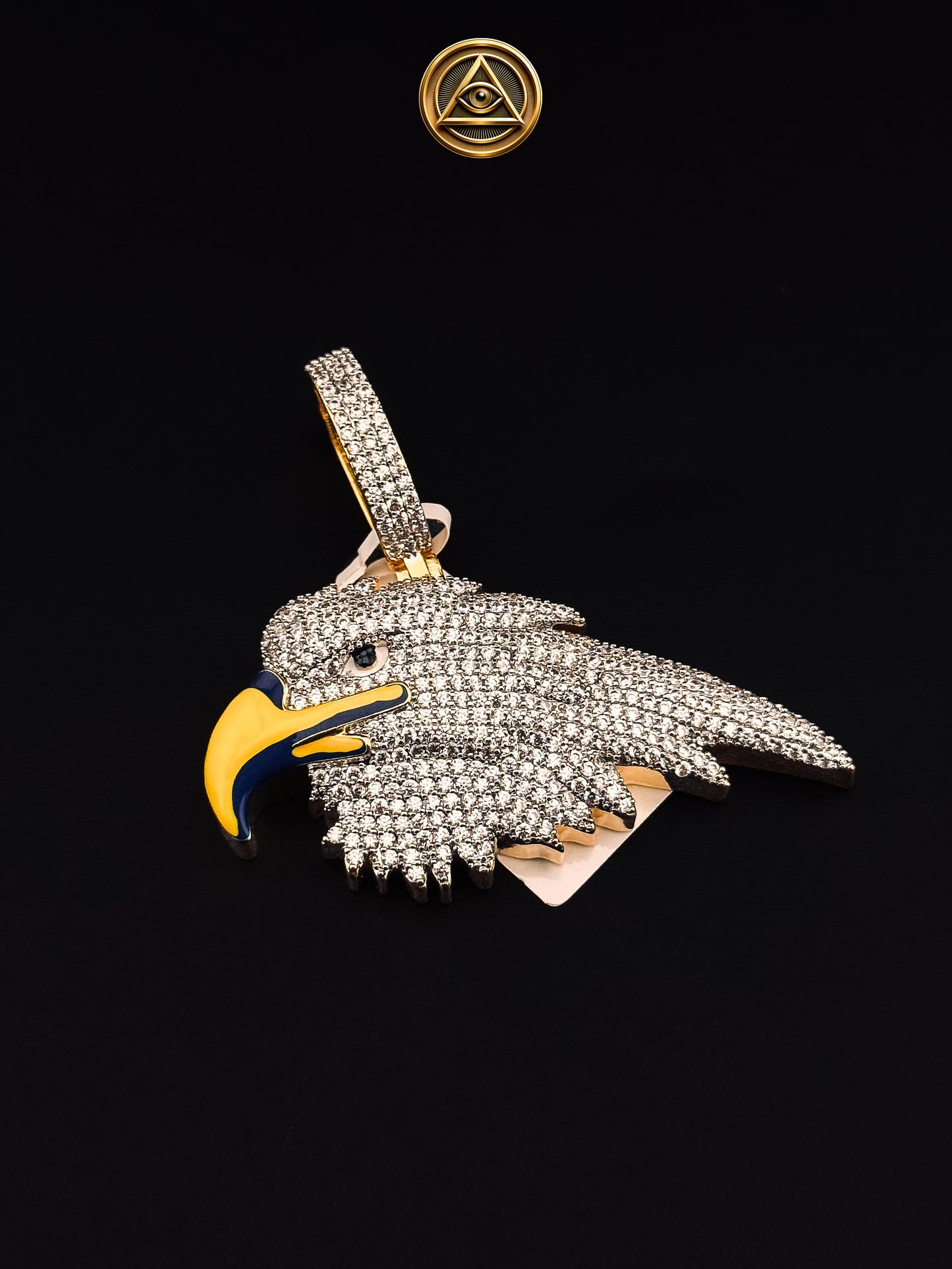 EAGLE HEAD PENDANT — Dije Cabeza de Águila Iced