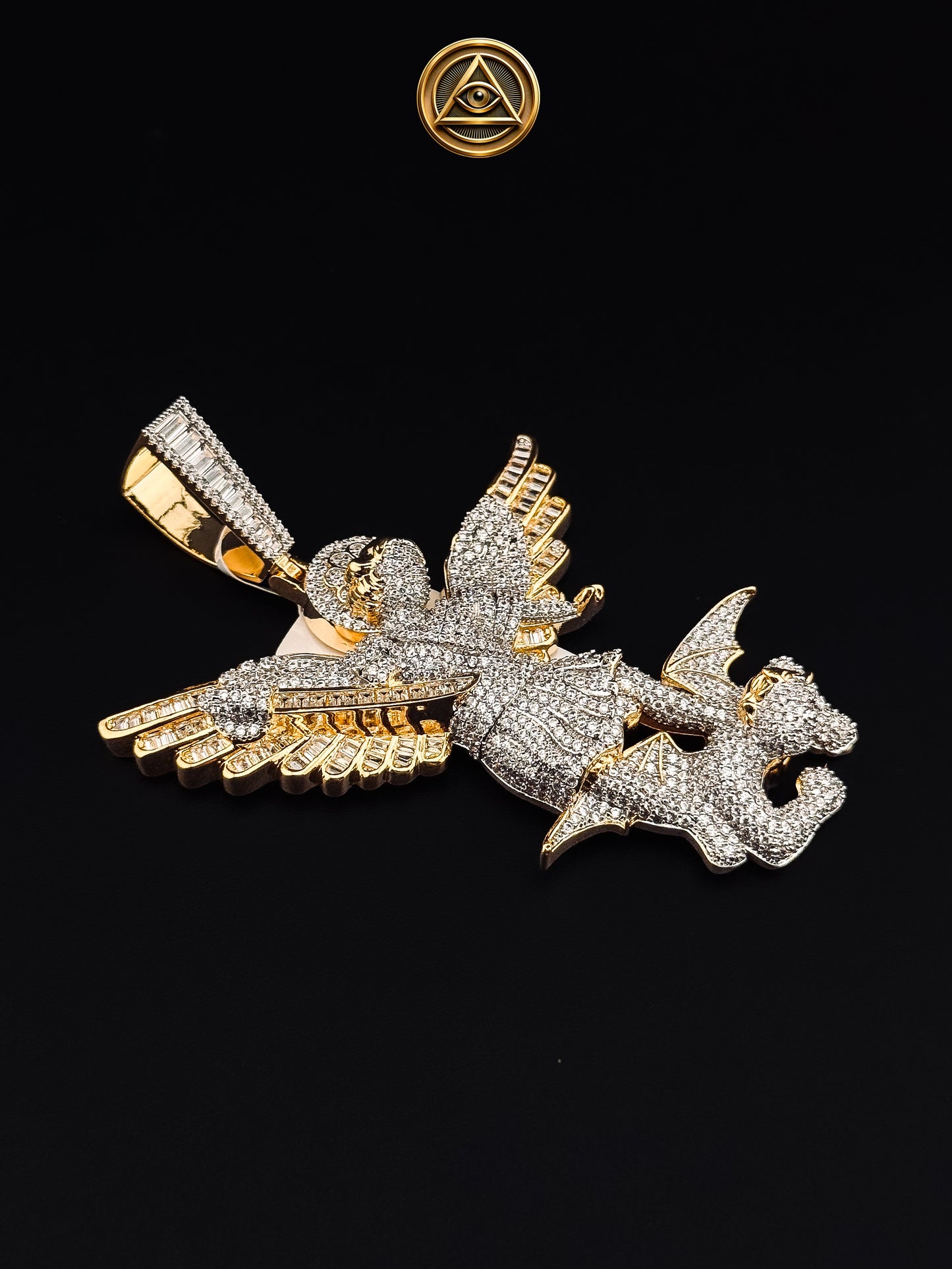 SAINT MICHAEL PENDANT — Dije San Miguel Arcángel Iced