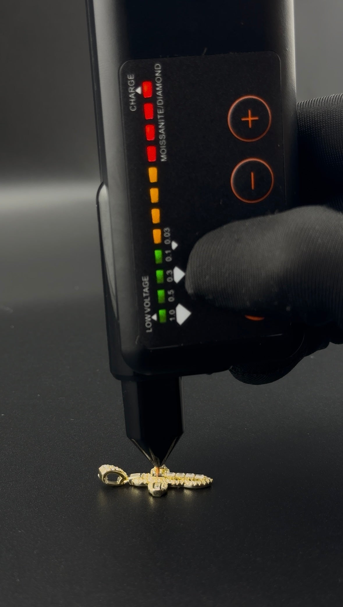 Moissanite Ice Cut Cross