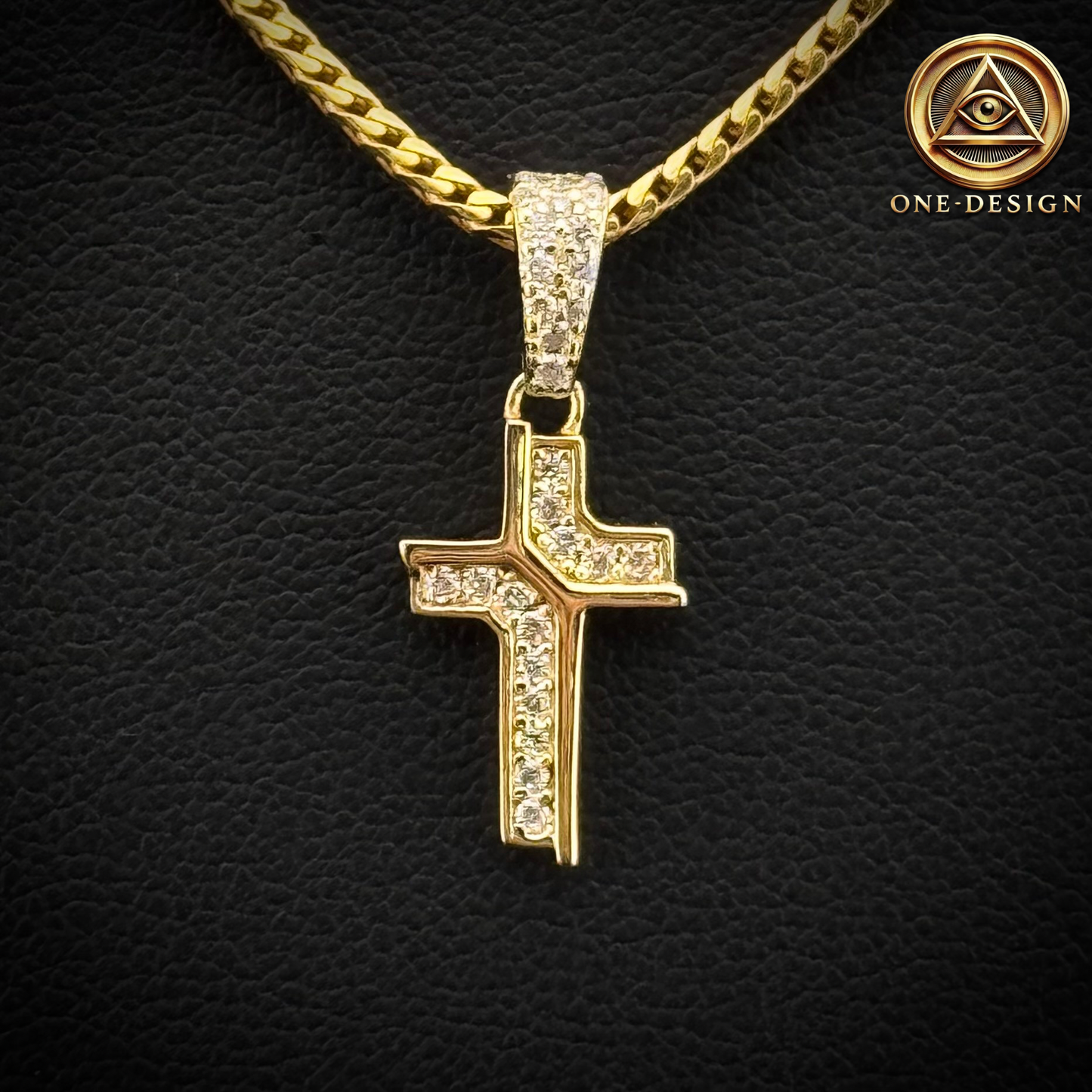 Moissanite Mini Cross