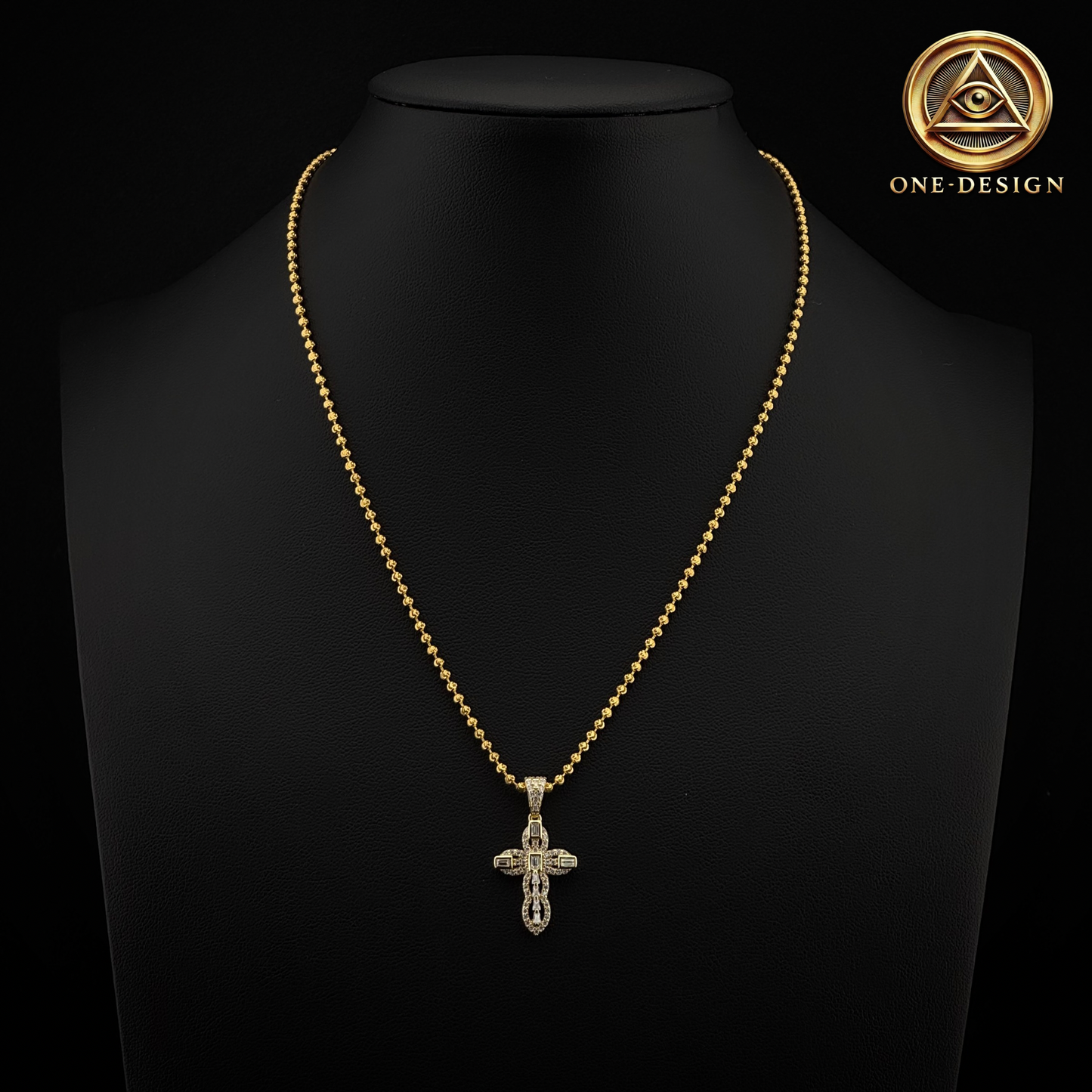 Moissanite Ice Cut Cross