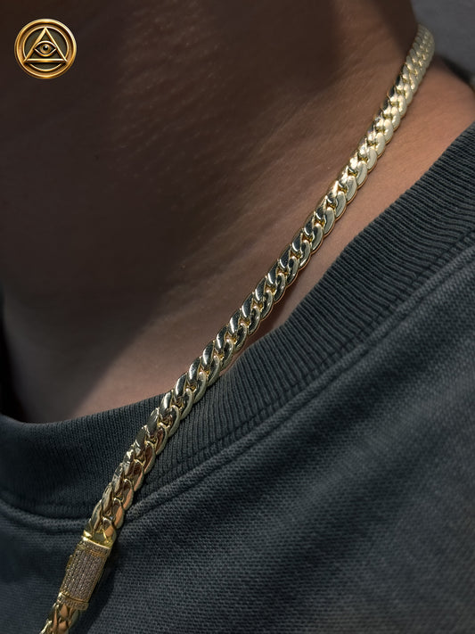 SET CUBAN CERTIFIED 5.8MM — Cadena y Pulsera Acero
