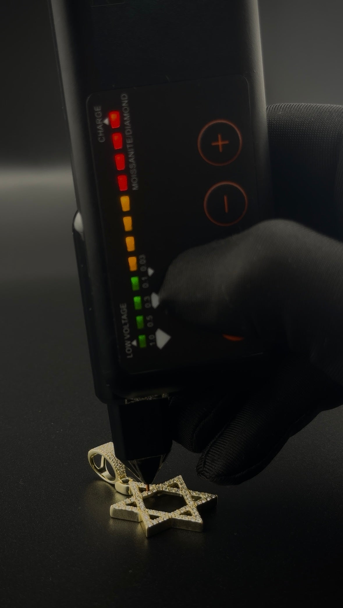 Moissanite stars of David