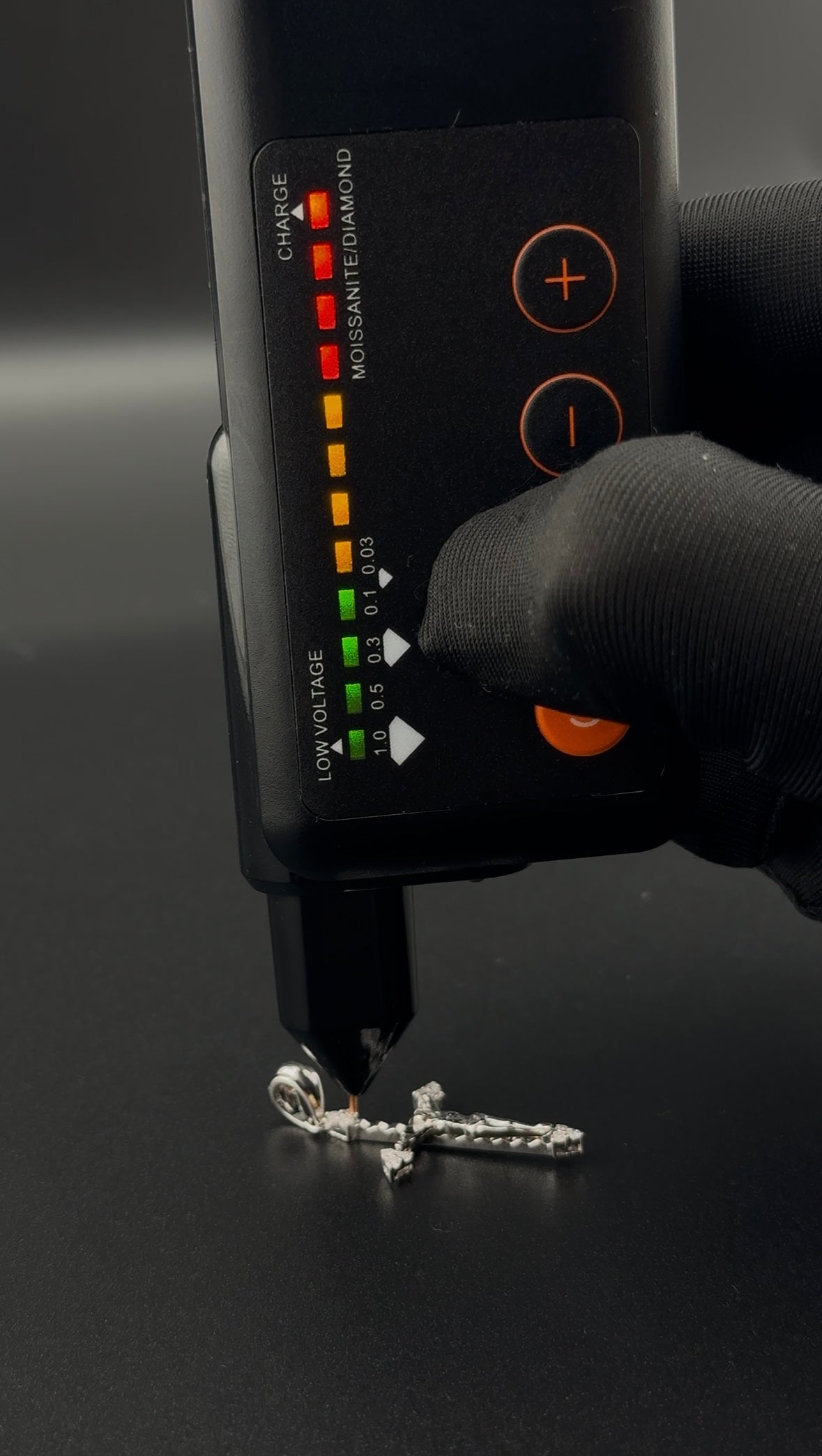 Moissanite cross Christ