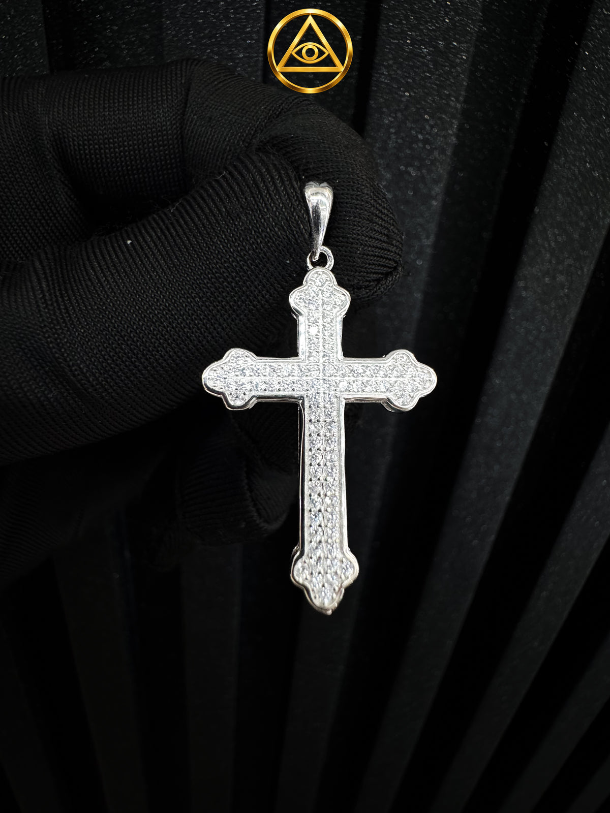 BUDDED CROSS PENDANT — Dije Cruz Puntas Trilobuladas Plata 925