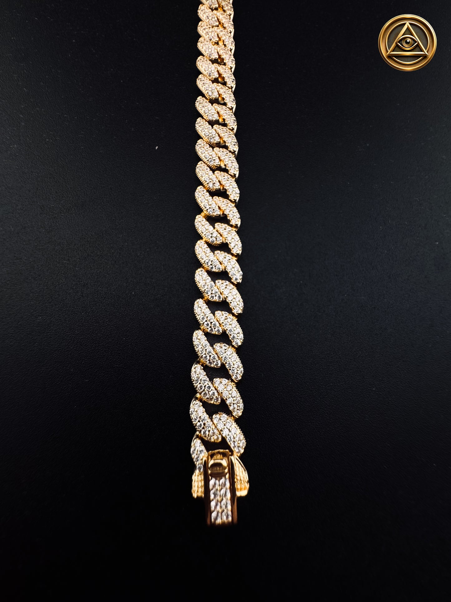 SHINY CUBAN BRACELET — Pulsera Cubana Iced 10MM