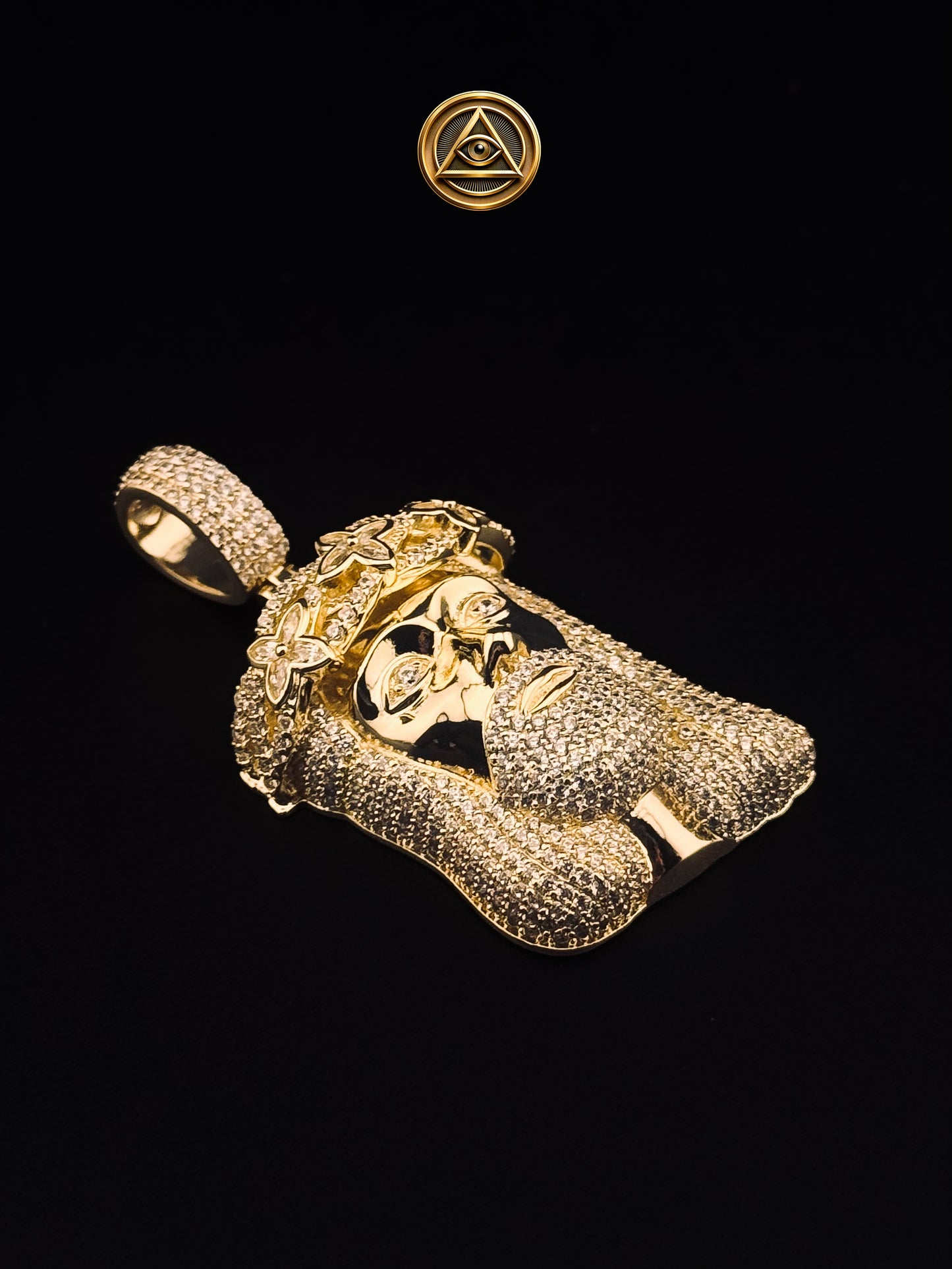 JESUS PIECE — Dije Rostro Corona Iced