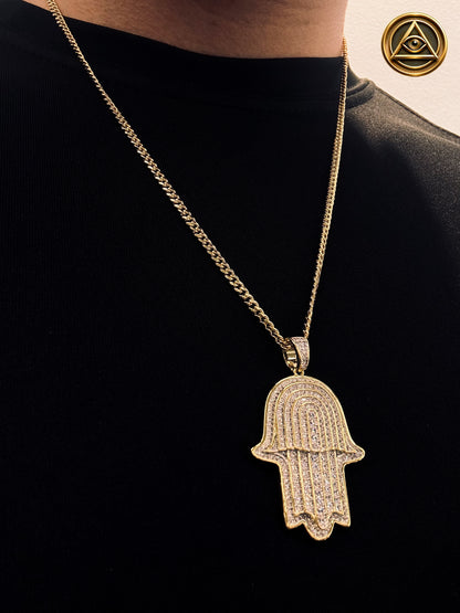 HAMSA PENDANT — Dije Mano de Fátima Iced