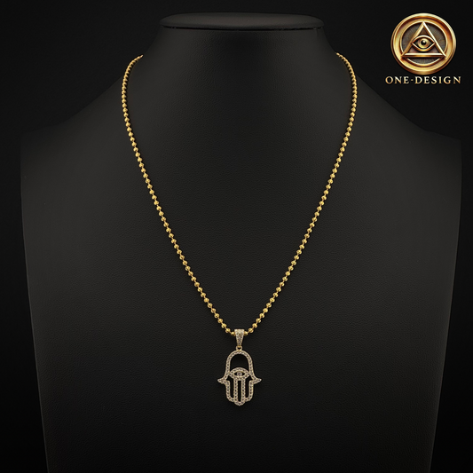 Moissanite Eye Hamsa