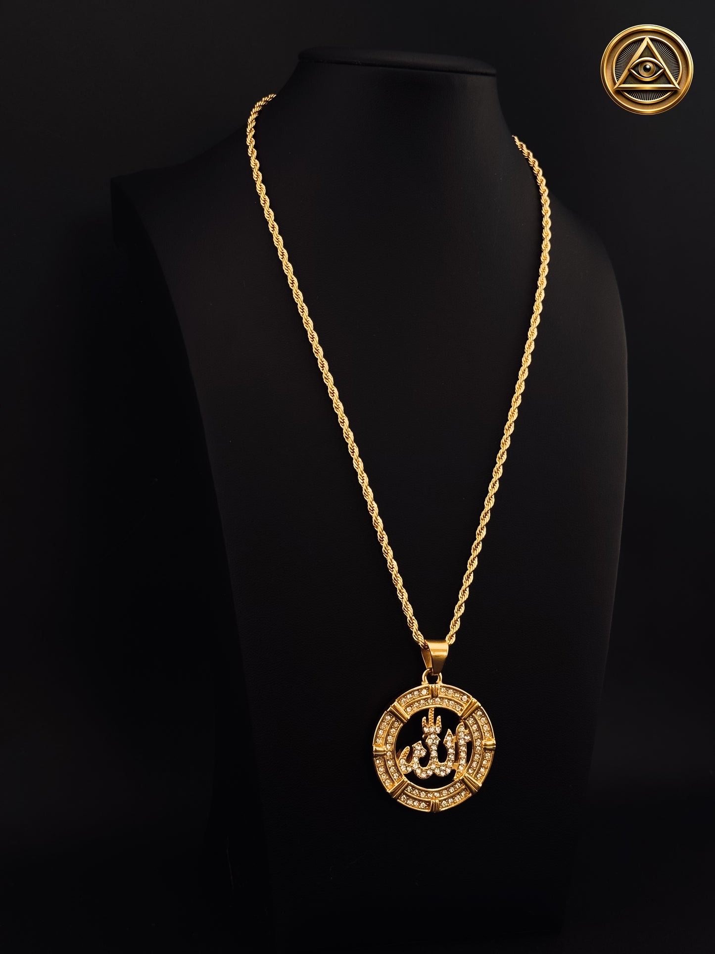 ALLAH MEDALLION SET — Medallón Allah Acero