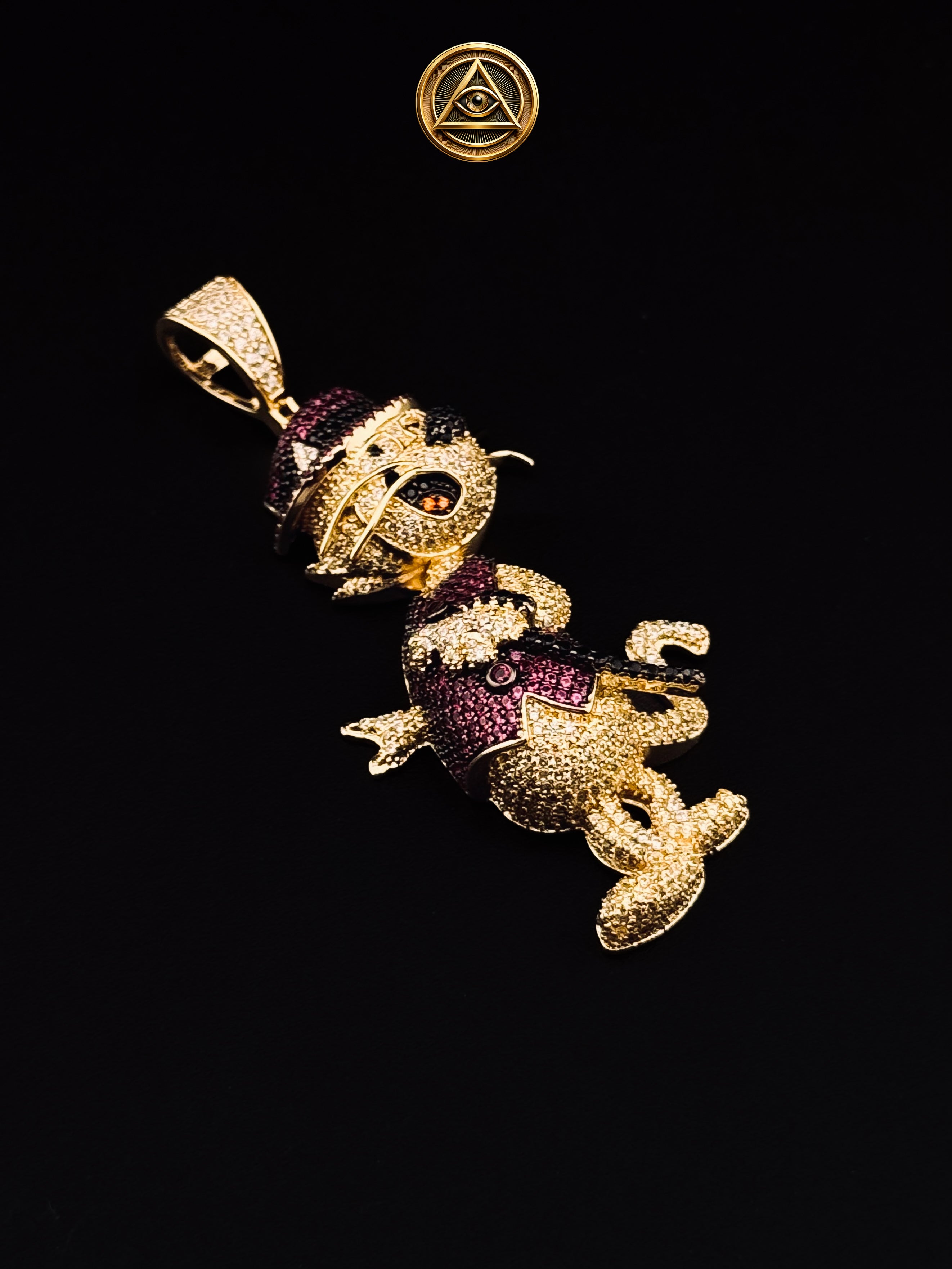 DON GATO ICED PENDANT — Dije Don Gato Multicolor