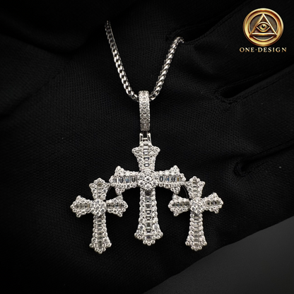 Moissanite Triple cross