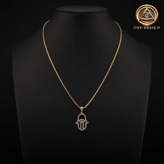 Moissanite Eye Hamsa