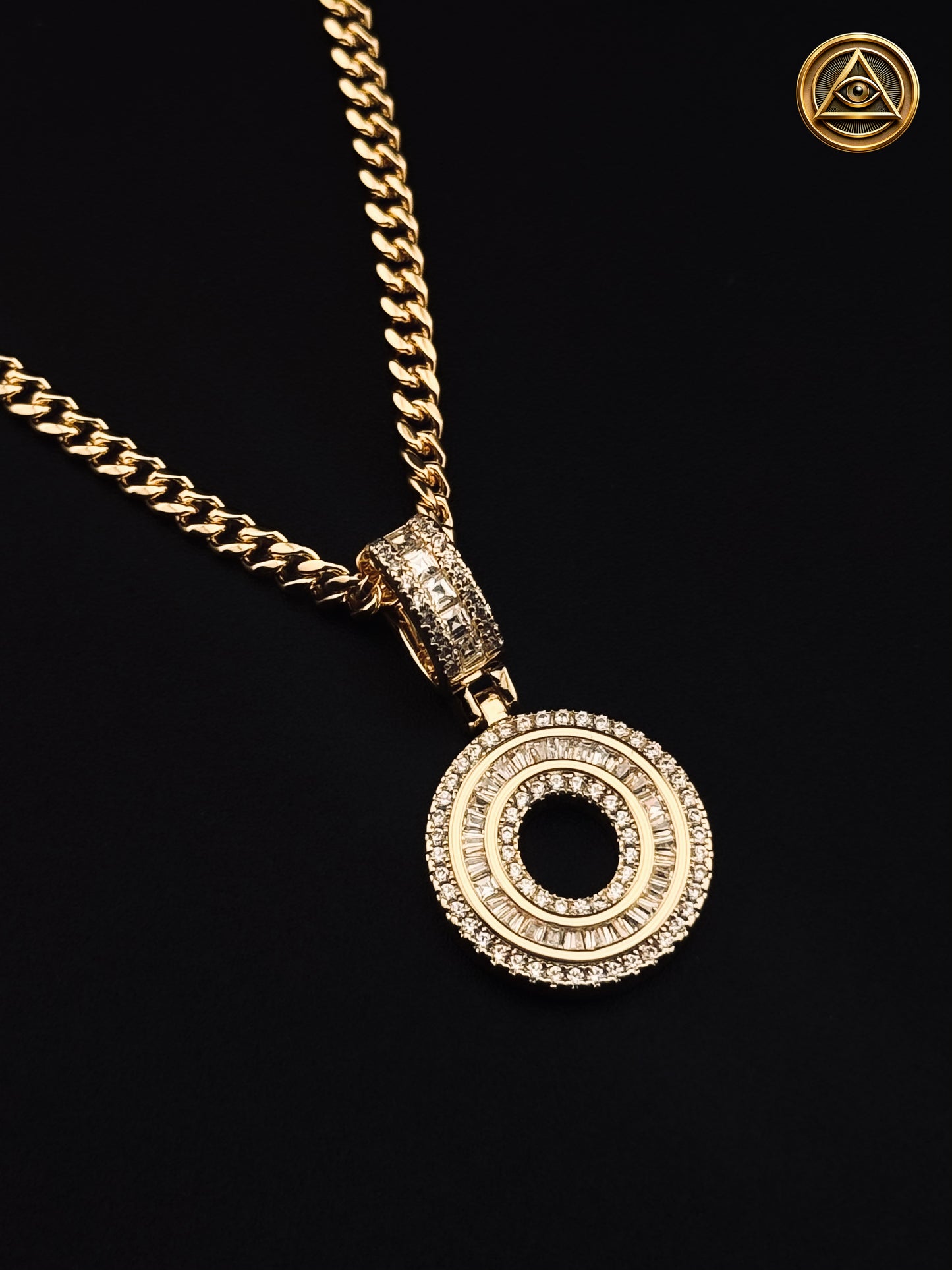 INITIAL PENDANT — Dije Letra Iced