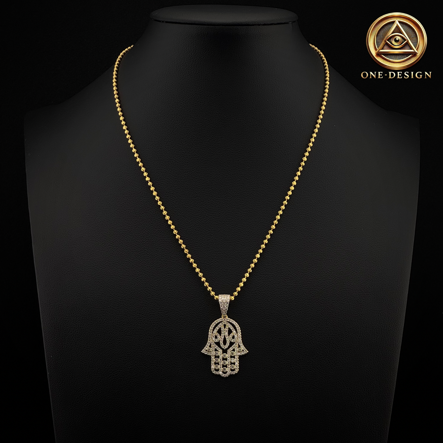 Moissanite Mística hamsa