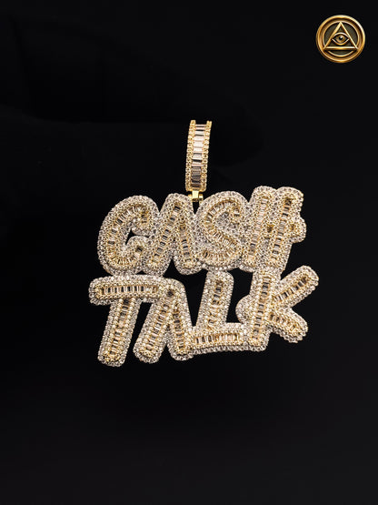 CASH TALK PENDANT — Dije Cash Talk Baguette