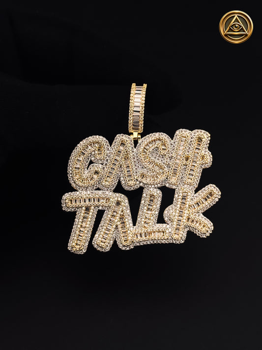 CASH TALK PENDANT — Dije Cash Talk Baguette
