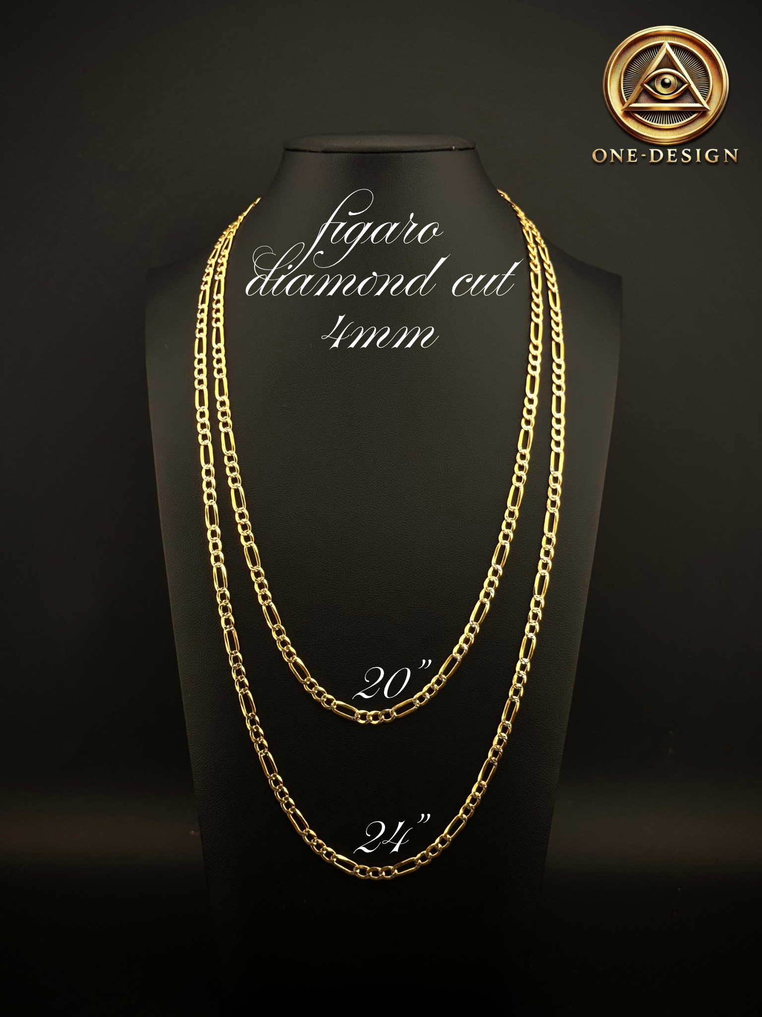 Fígaro diamond cut 4mm