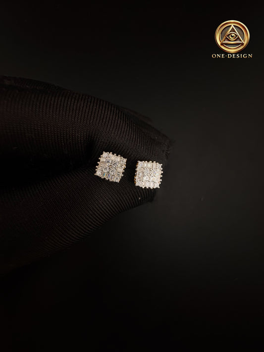 Moissanite square shiny