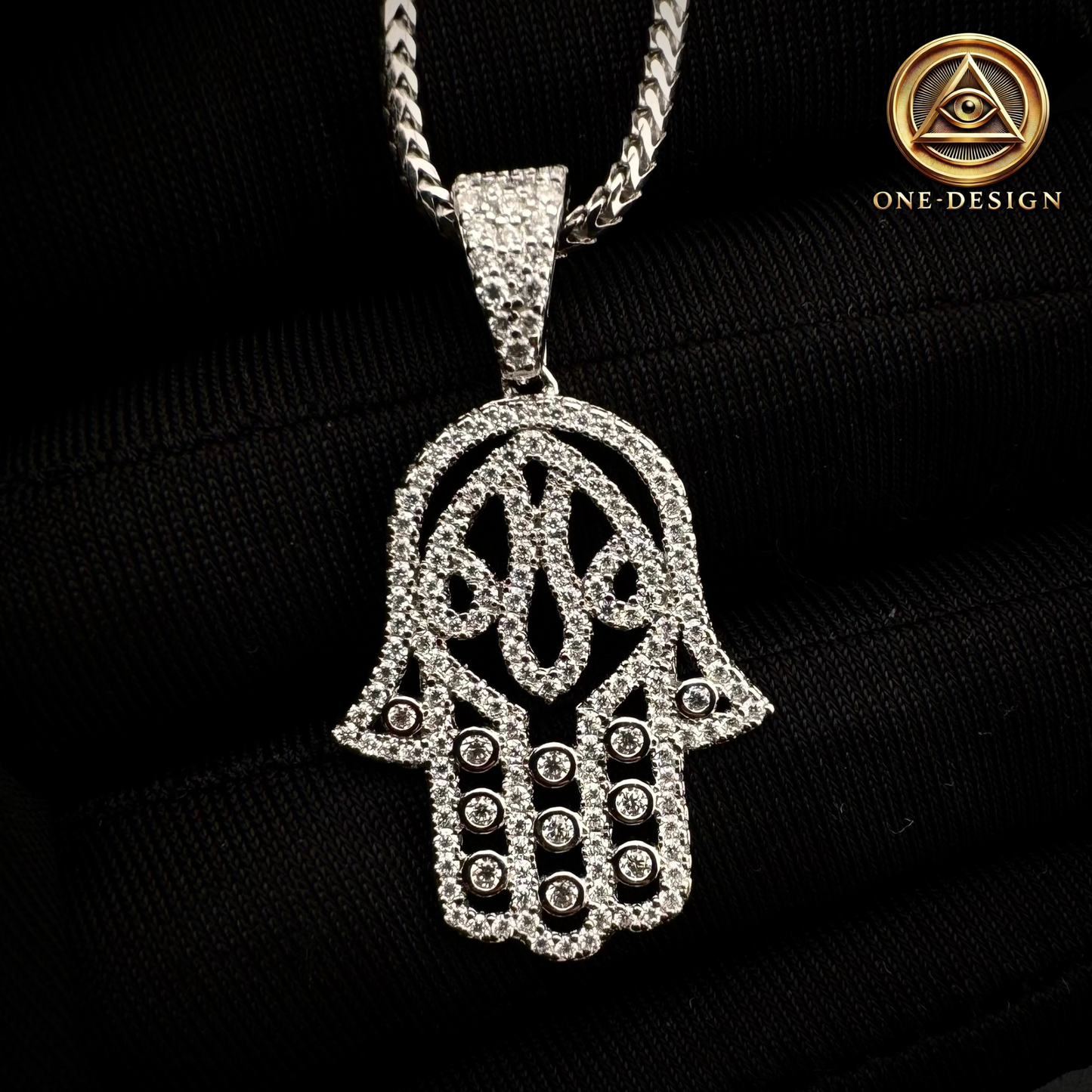 Moissanite Mística hamsa