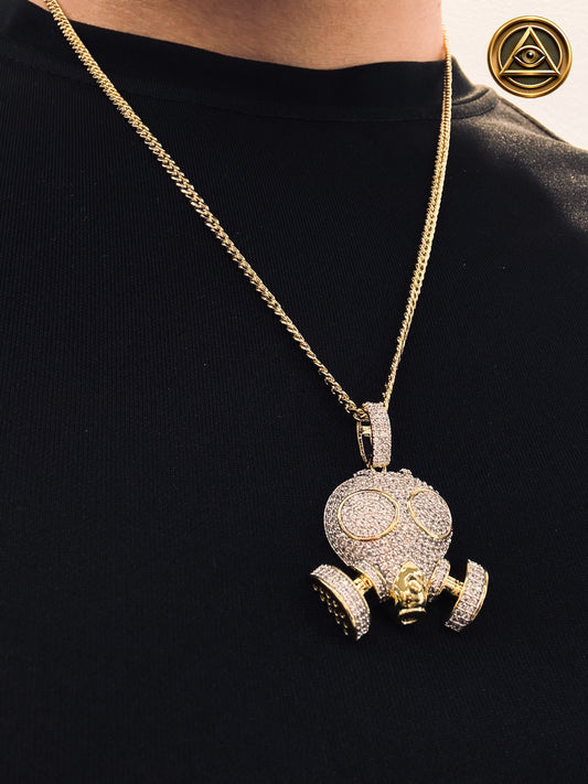 GAS MASK PENDANT — Dije Gas Mask Iced