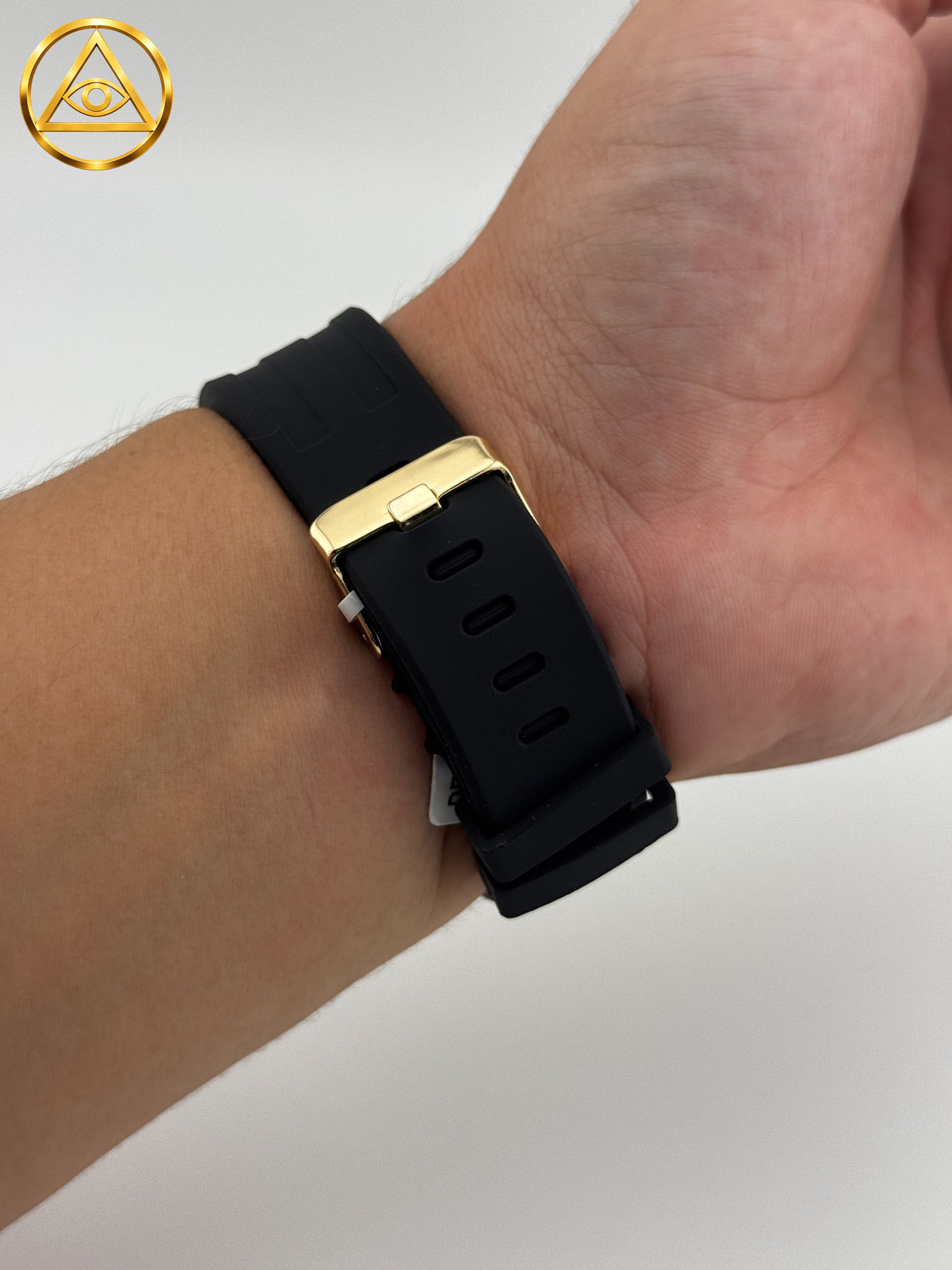 ROYAL ICED WATCH BLACK DIAL — Reloj Octagonal Skeleton Iced Out Fondo Negro