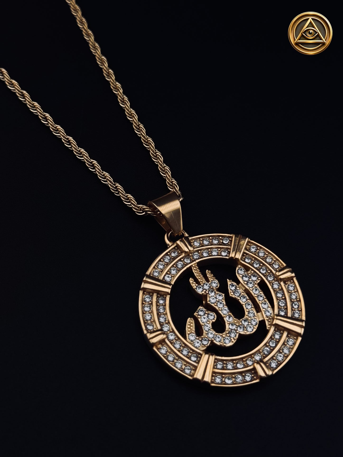 ALLAH MEDALLION SET — Medallón Allah Acero