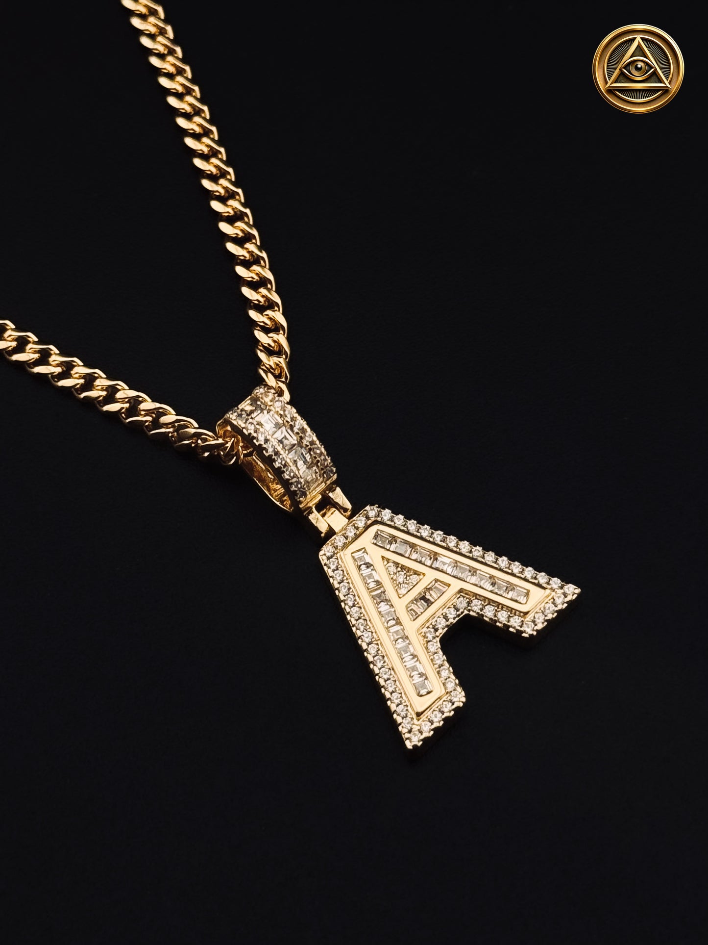 INITIAL PENDANT — Dije Letra Iced