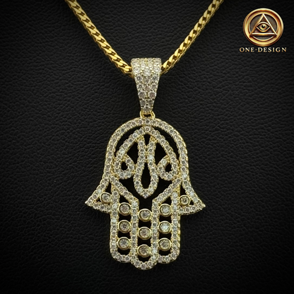 Moissanite Mística hamsa