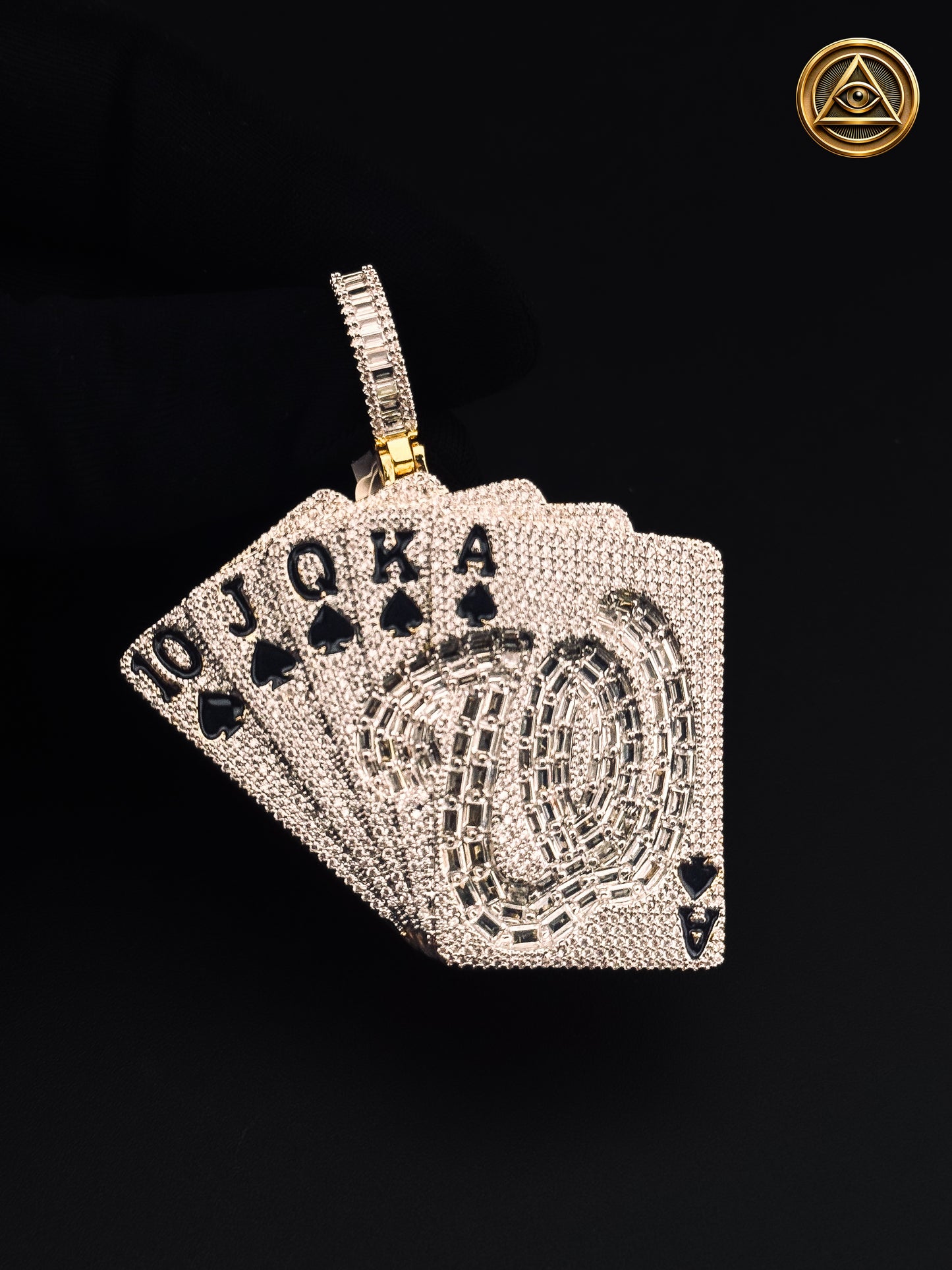 ROYAL FLUSH PENDANT — Dije Royal Flush Iced