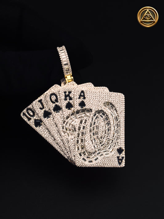 ROYAL FLUSH PENDANT — Dije Royal Flush Iced