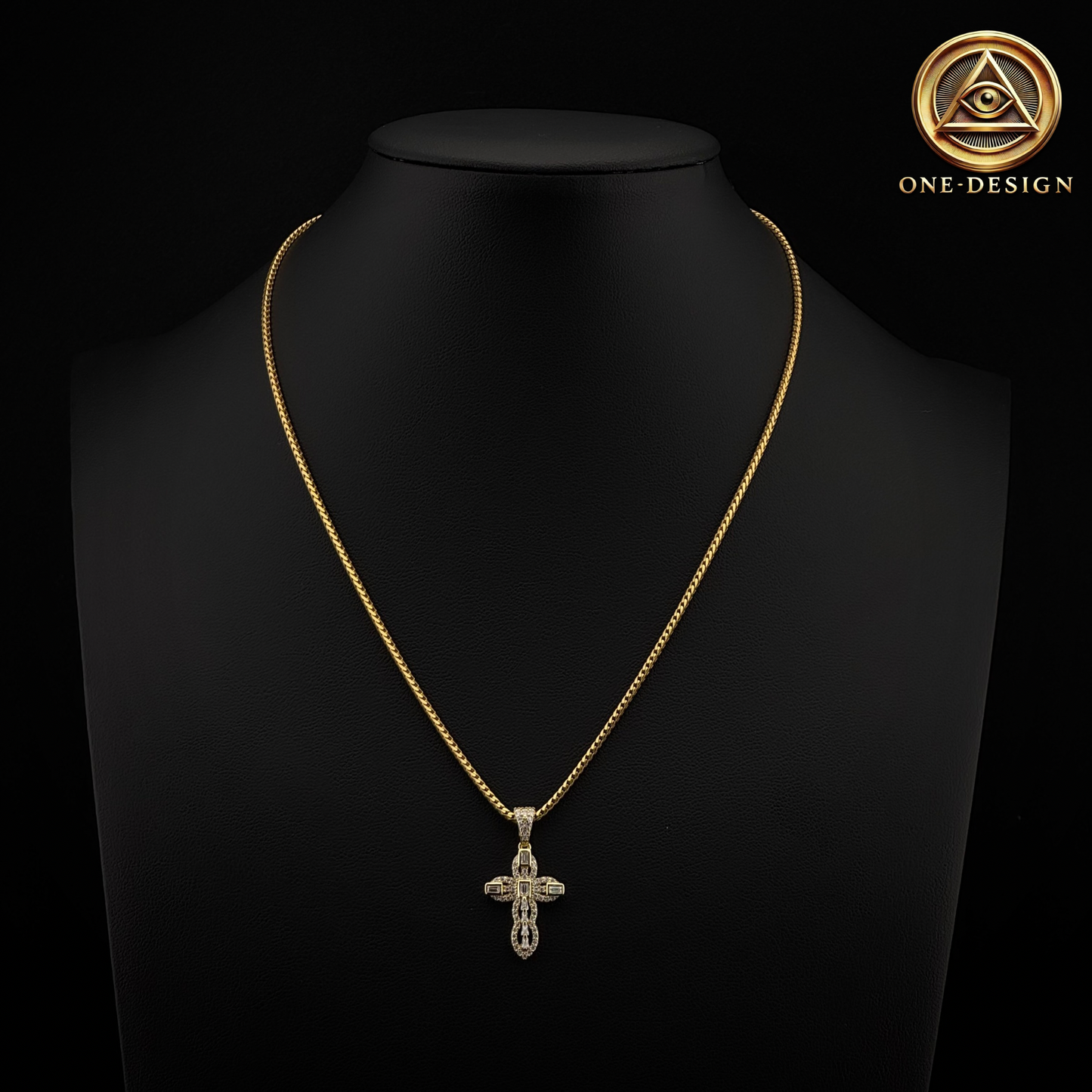 Moissanite Ice Cut Cross