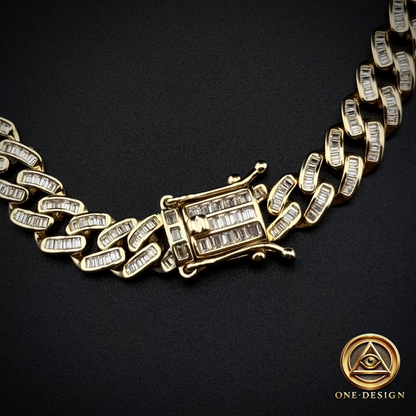 Cuban cut Baguette 7mm