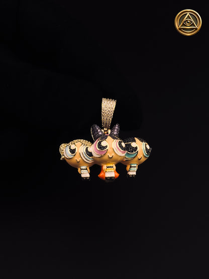 TRÍO ICED PENDANT — POWERPUFF
