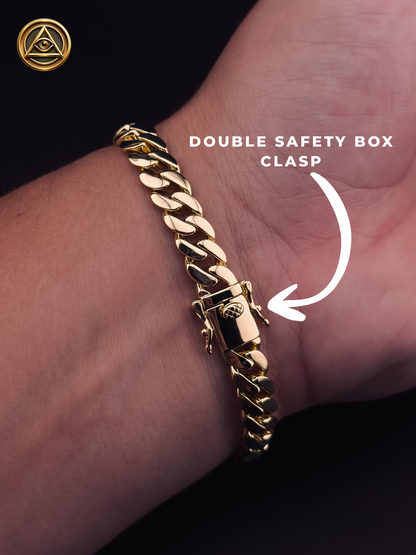 MIAMI CUBAN SET — Cadena y Pulsera Eslabón Cubano 8mm