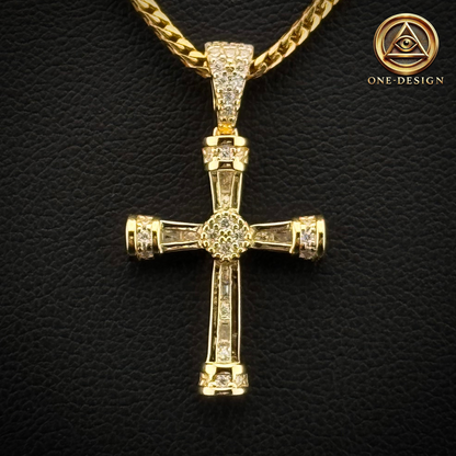 Moissanite Divine Cross
