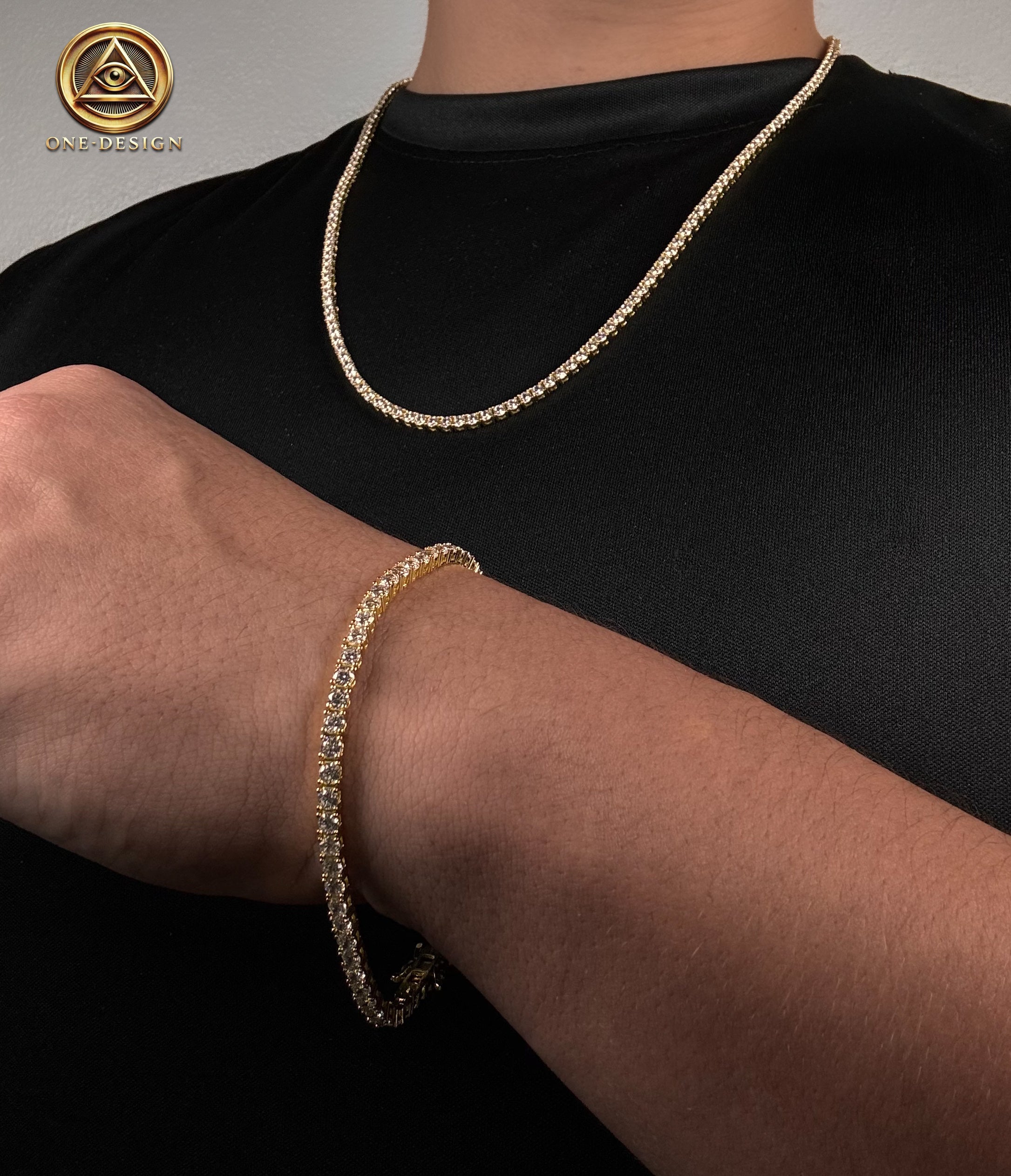 Set tennis chain 3mm