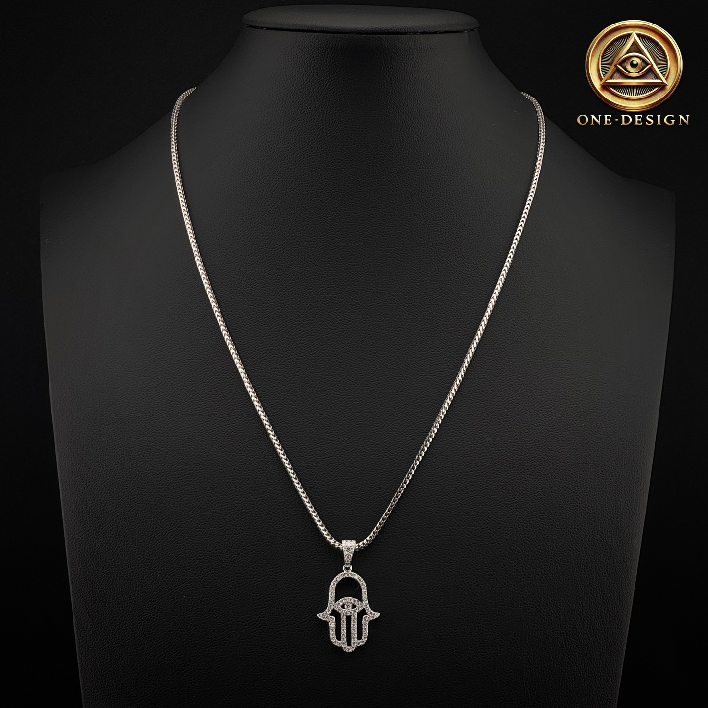 Moissanite Eye Hamsa