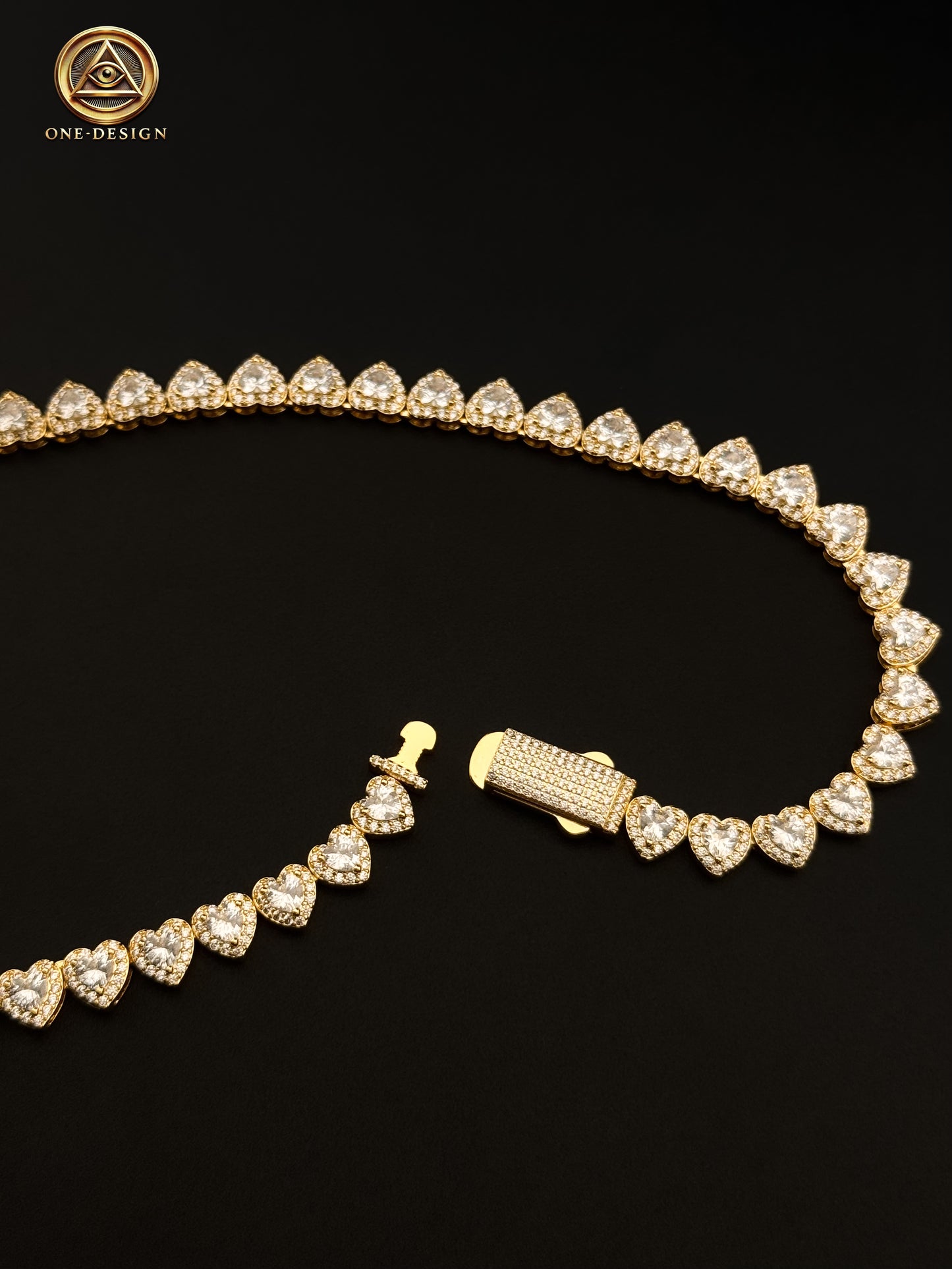 Chain heart 7mm