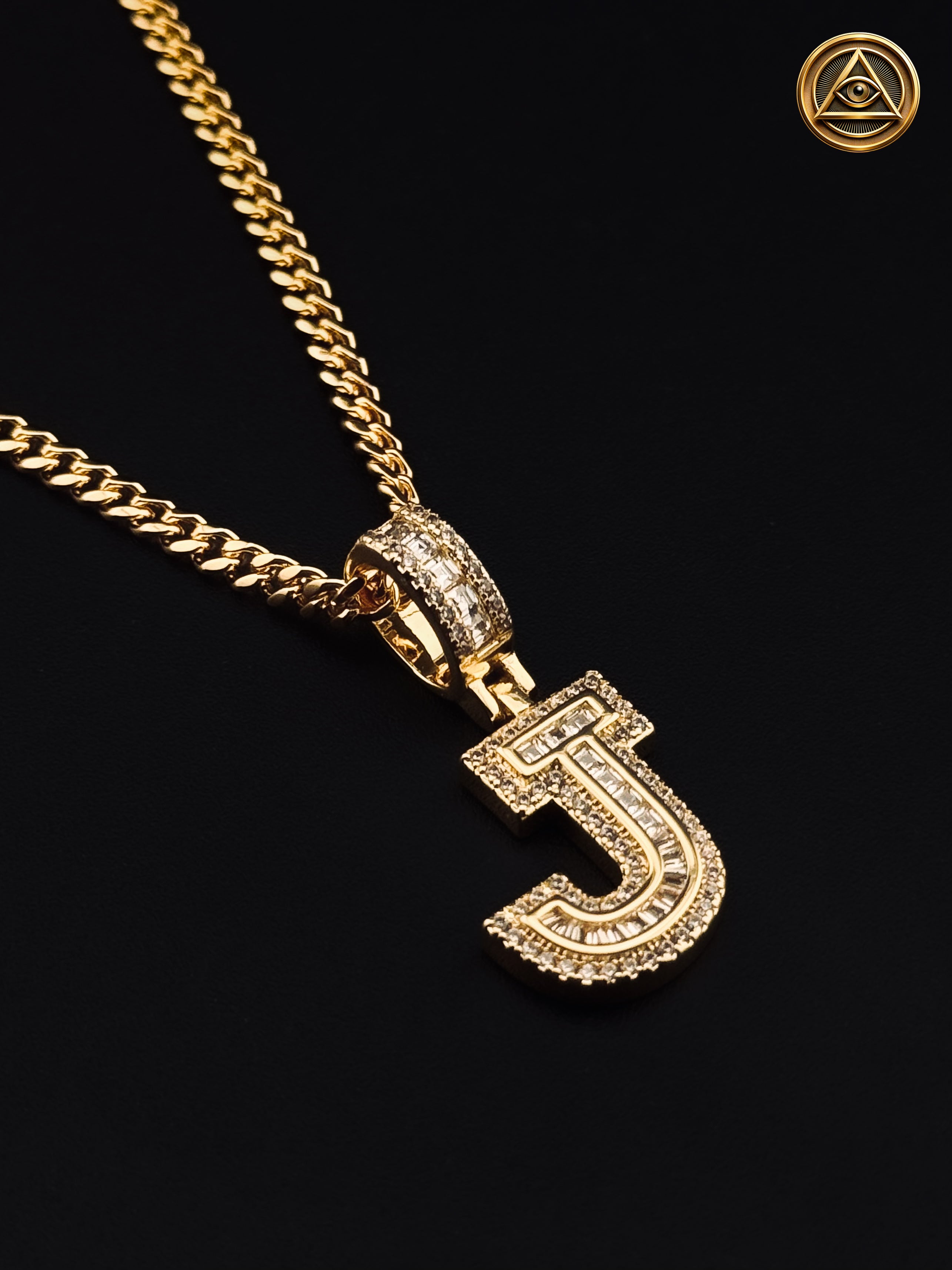 INITIAL PENDANT — Dije Letra Iced