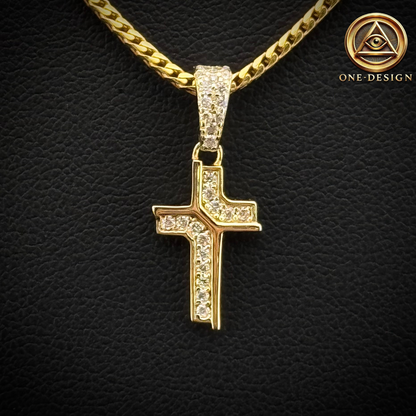 Moissanite Mini Cross