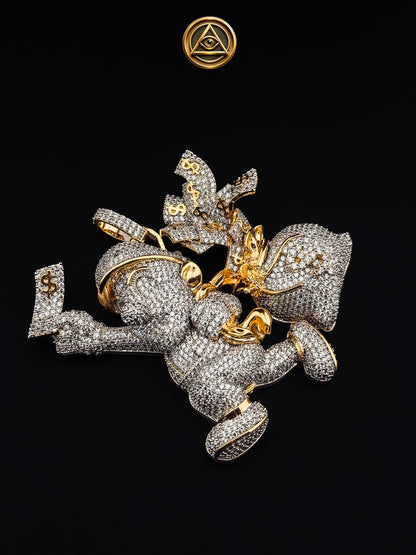 MARIO MONEY PENDANT — Dije Money Mario  Iced