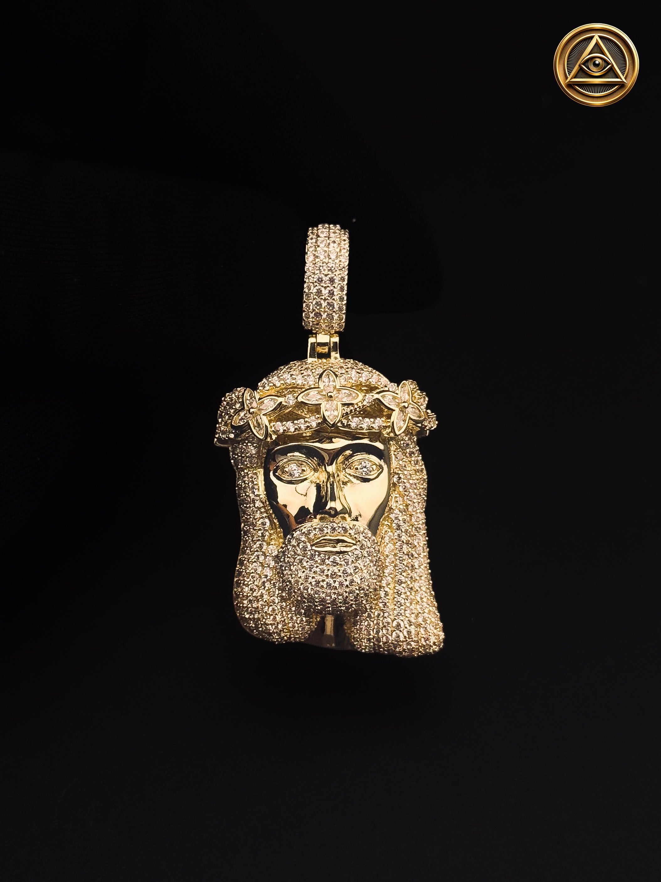 JESUS PIECE — Dije Rostro Corona Iced