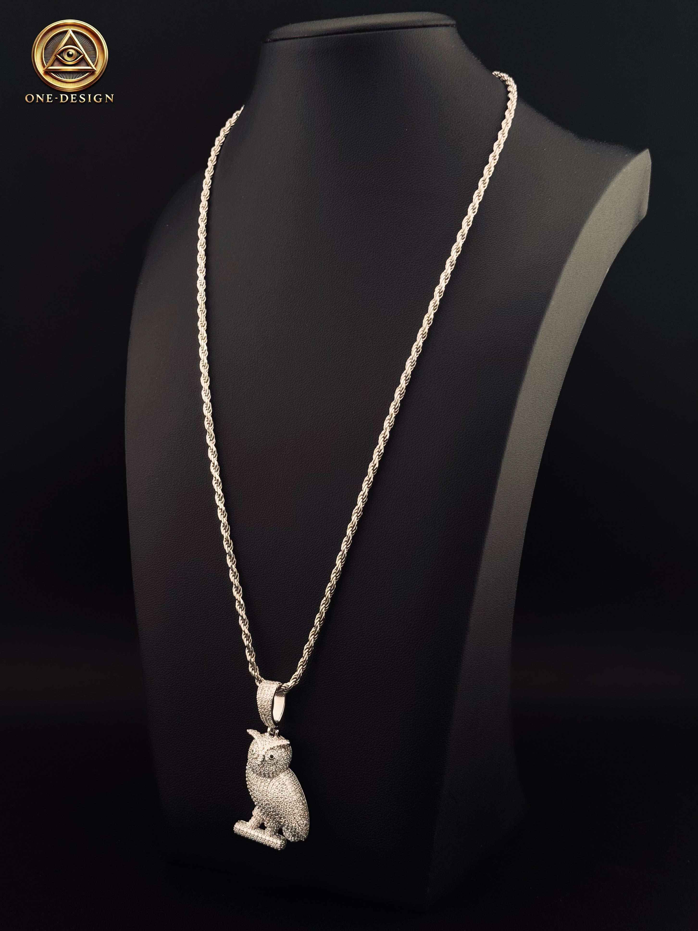 Big búho & soga 3mm 22”