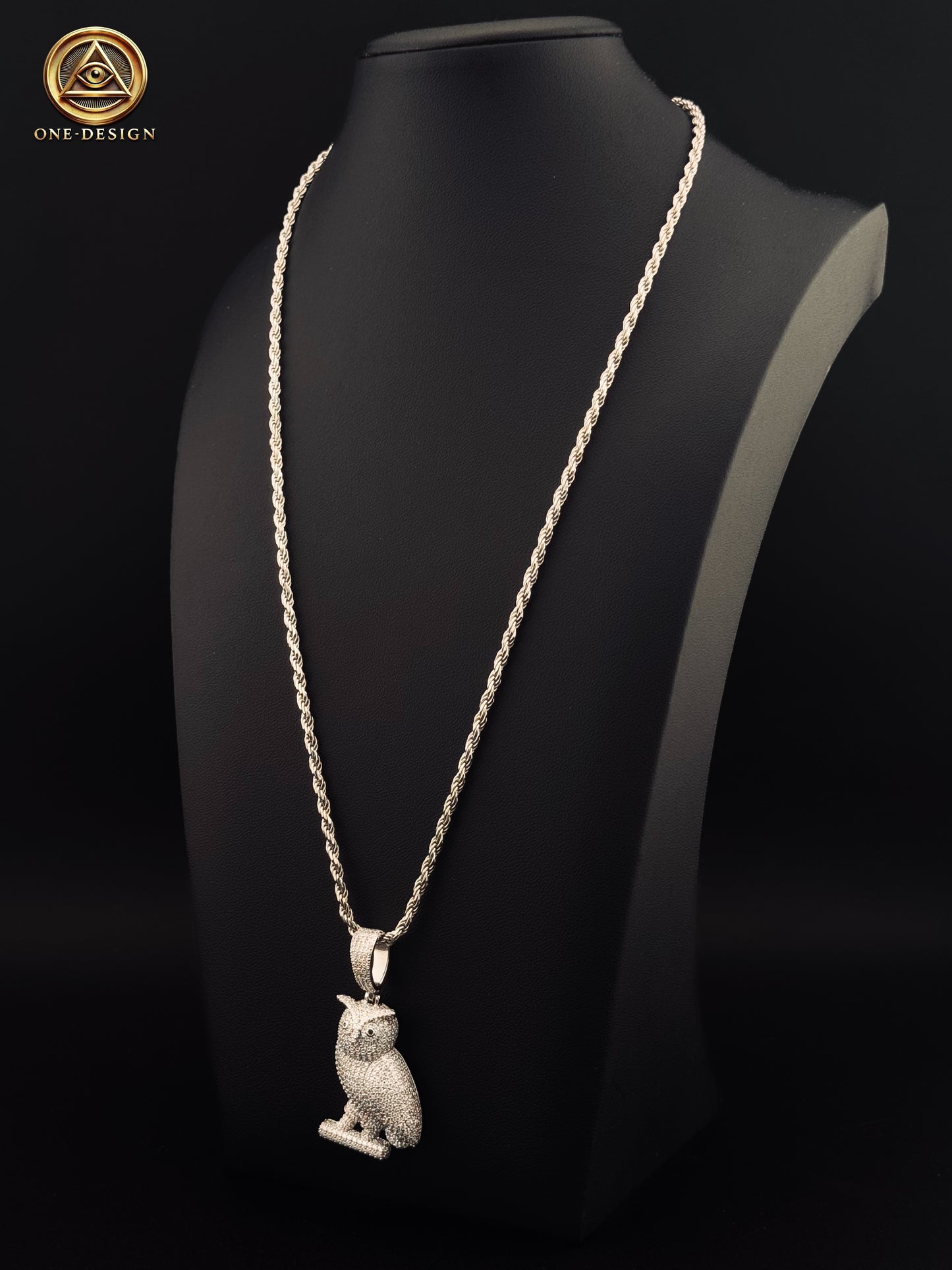 Big búho & soga 3mm 22”