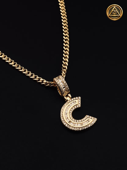 INITIAL PENDANT — Dije Letra Iced