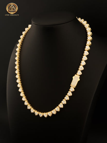 Chain heart 7mm