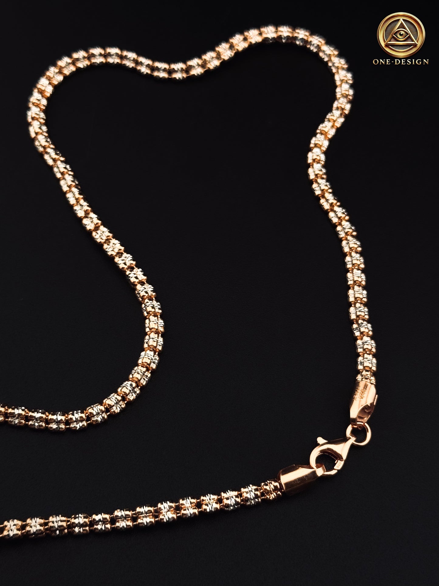 Ice fancy 3mm Gold rose